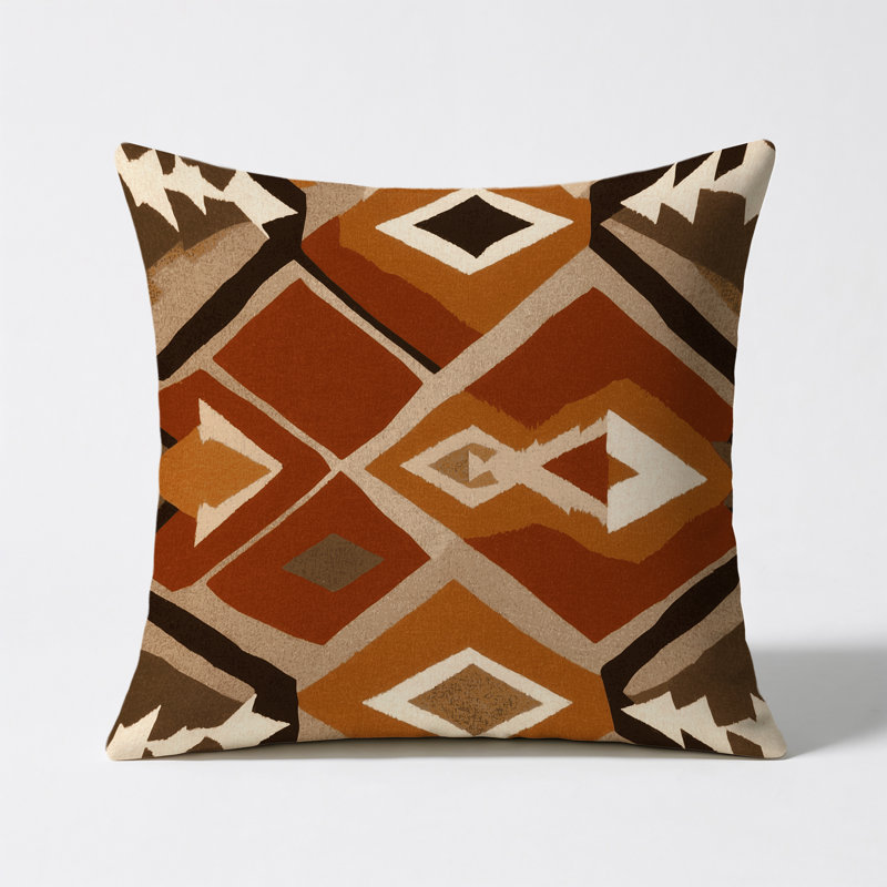 Tribal Flow Indoor And Outdoor Throw Pillow, Square 20"