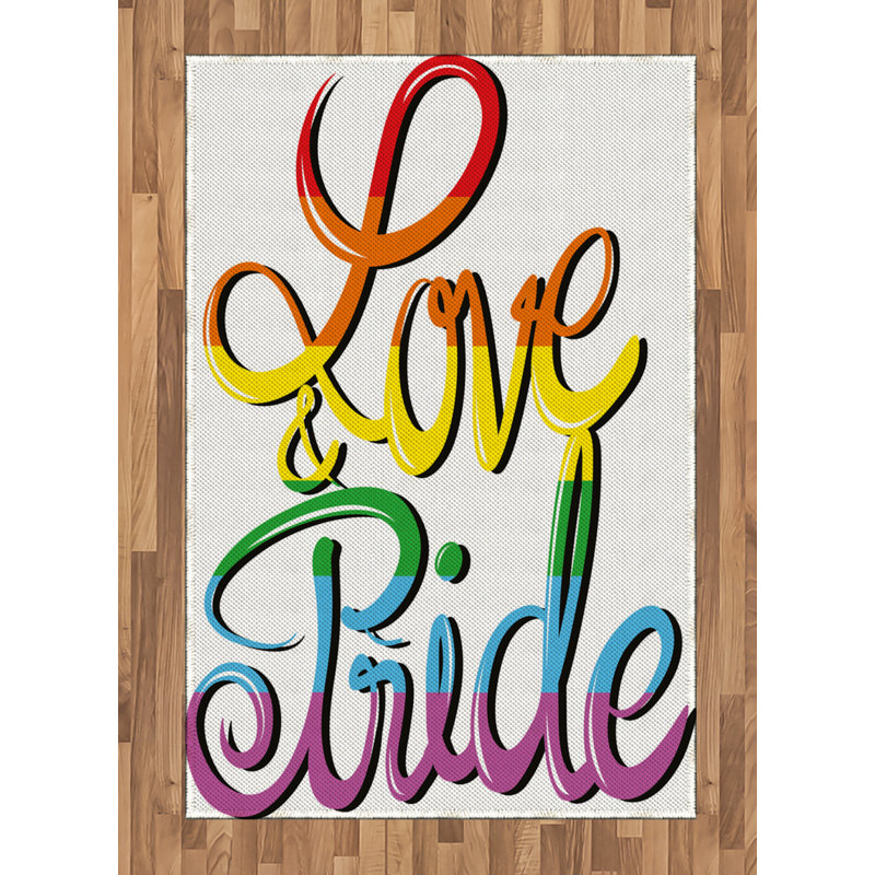 Tapis décoratif Pride, Rectangle— 4 pi x 5 pi 8 po