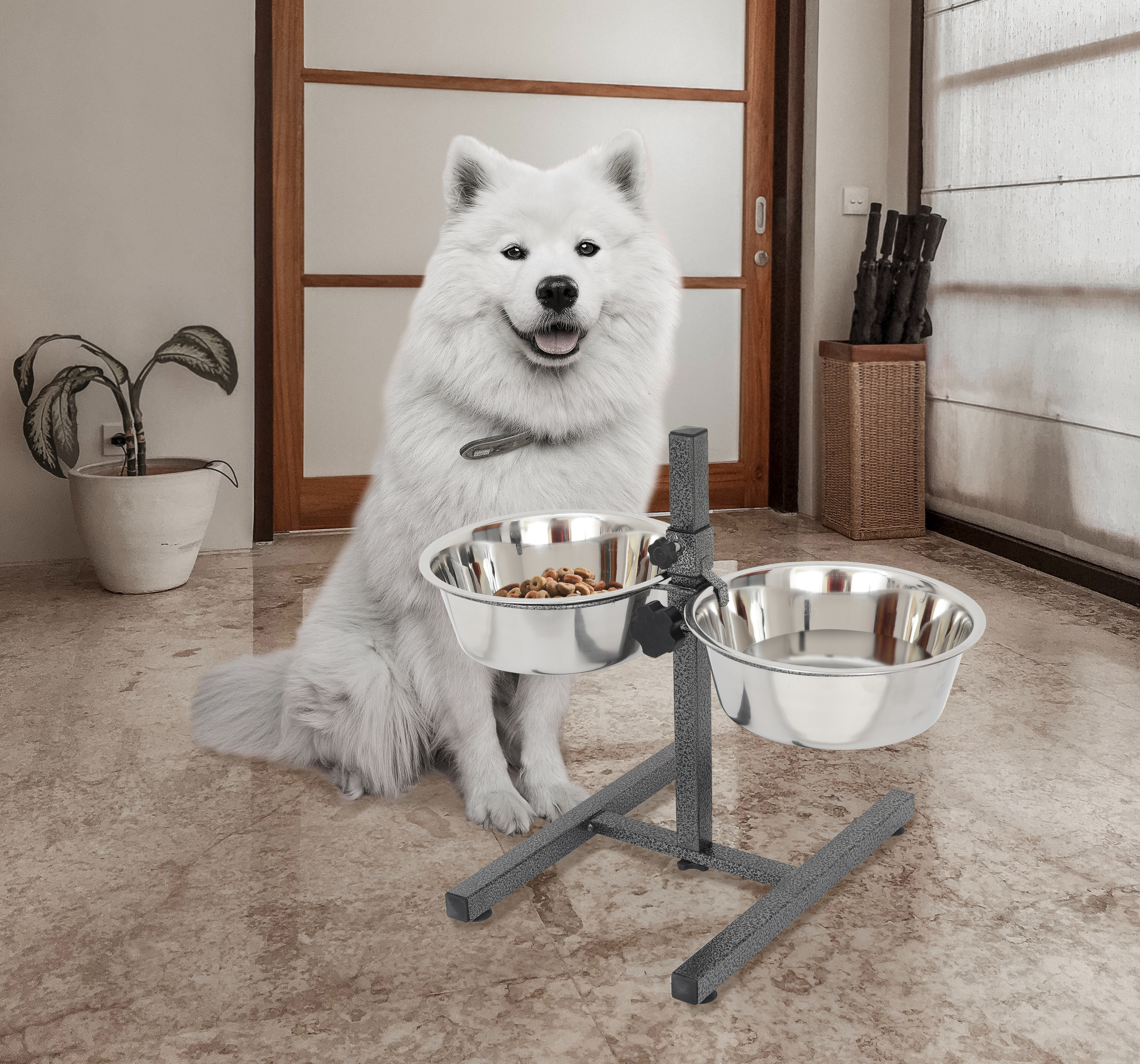 Allenhurst Ecoflex Piedmont Elevated Dog Feeder Archie & Oscar Color: Antique White