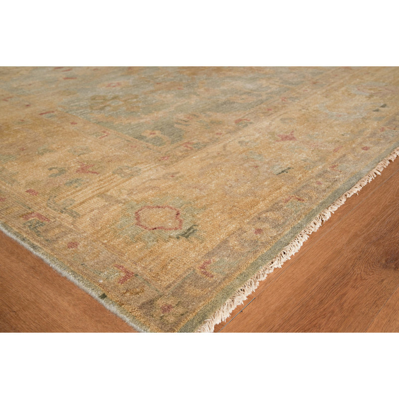 Antique Weave Oushak Wool Oriental Area Rug, Rectangle 14' x 18'