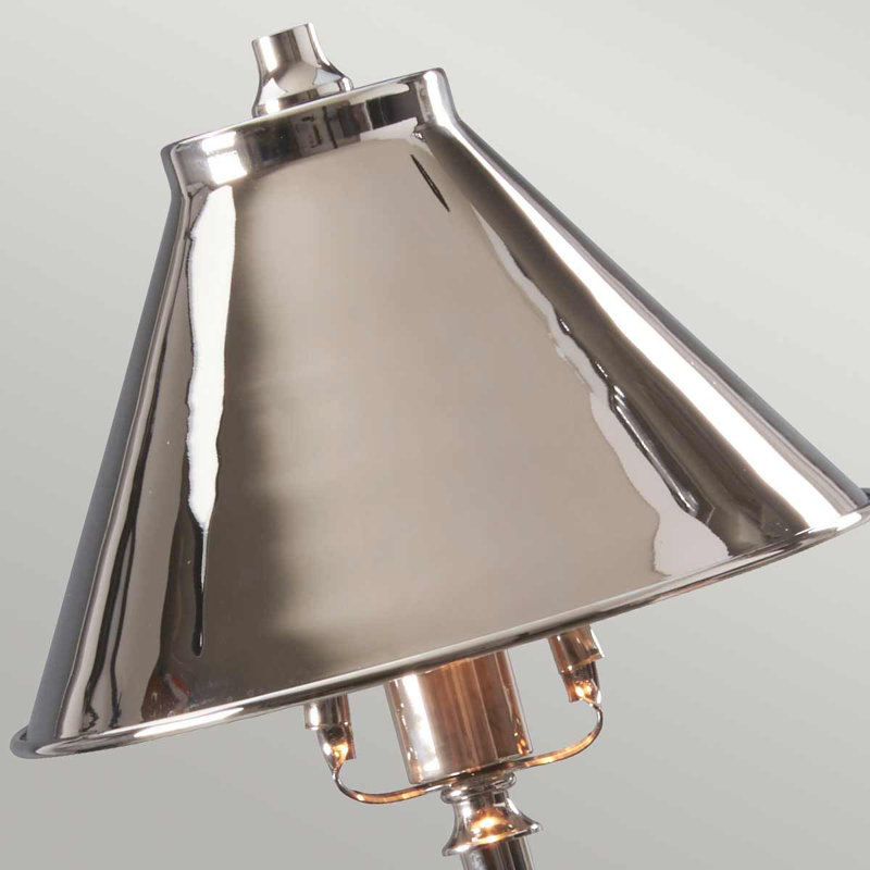 Evie Metal Table Lamp, Polished Nickel