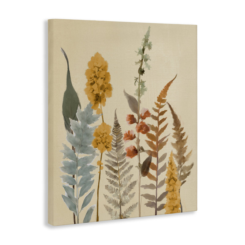 Plantes d'automne, toile par Elizabeth Medley, H 20 po x l 16 po