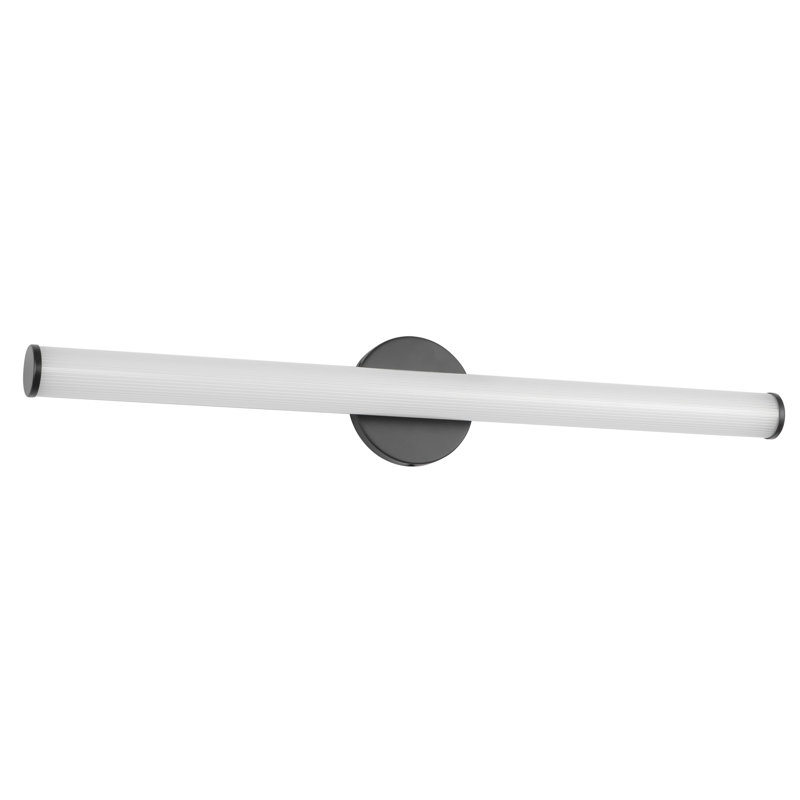 Vire 30-in Black dimmable LED Wall Sconce, Matte Black