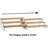 Freestanding Bamboo Spice Rack with Adjustable Racks