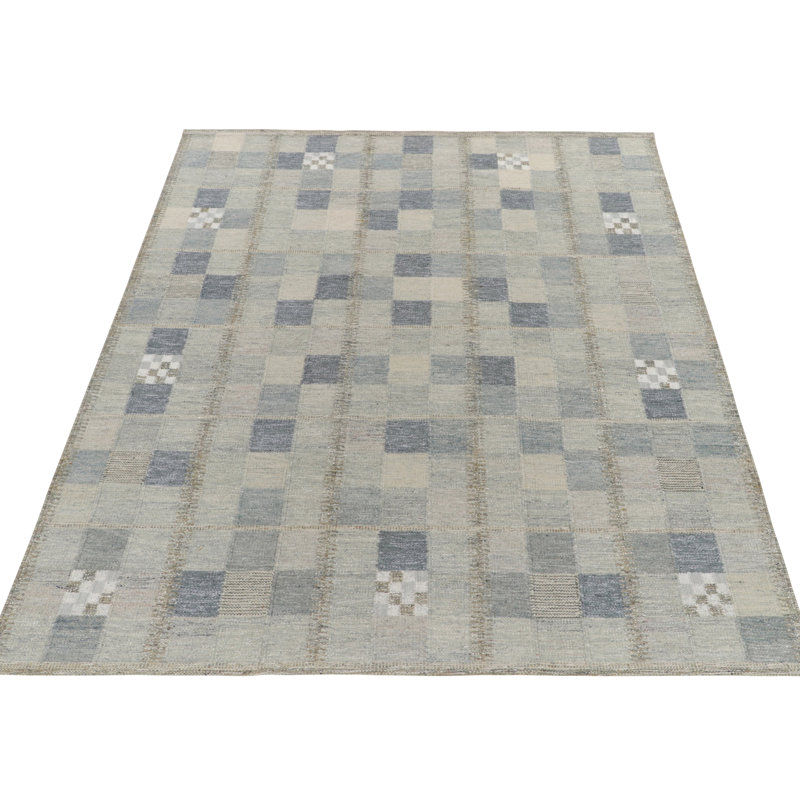 Wool Geometric Area Rug, Rectangle 10' x 14'