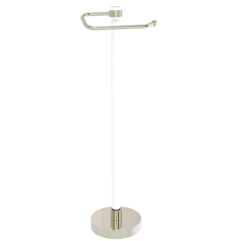 Porte-papier hygiénique sur pied Clearview, Nickel poli