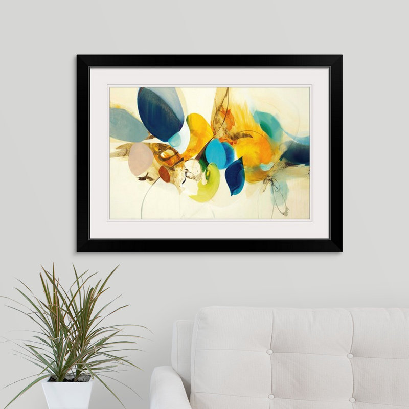 « Alea Candide Color » par Sarah Stockstill - reproduction, H 24 po x l 32 po x P 1 po, Cadre noir