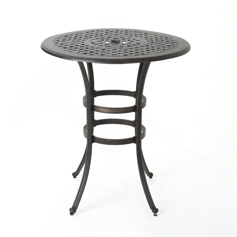 Table de bar en fonte d'aluminium