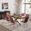 Ensemble de table de salle à manger extensible avec chaises en velours-1800150148-1798613603-1798613614