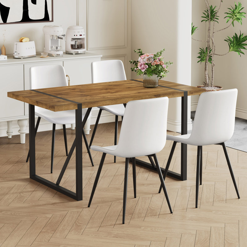 Ensemble de table et chaises, 5, Bois