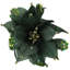 Poinsettia avec pétales de plumes, choix de Noël artificiel - 13,75 po-106854064
