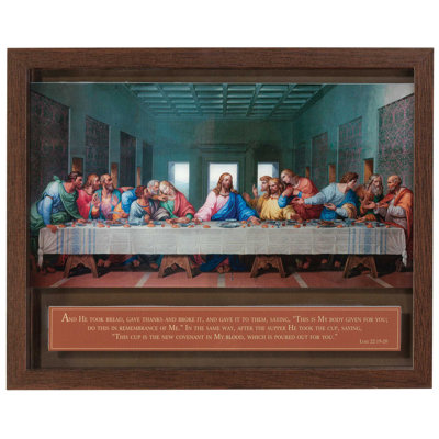 Art encadré «La Cène» Luc 22: 19-20