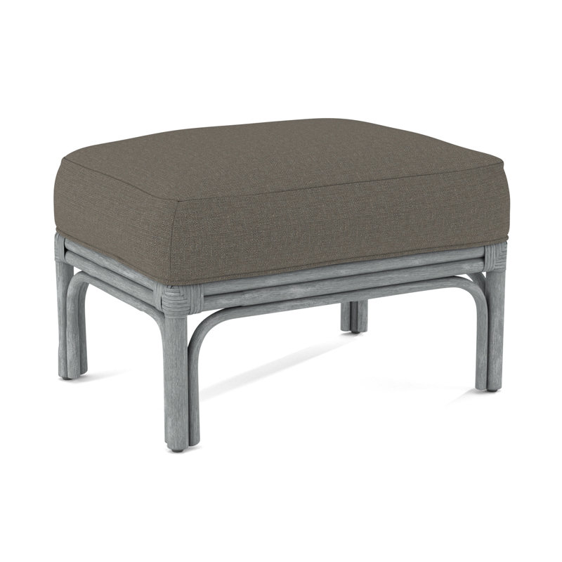 Boca Ottoman, Brown Geometric, 0456-33, Nickel