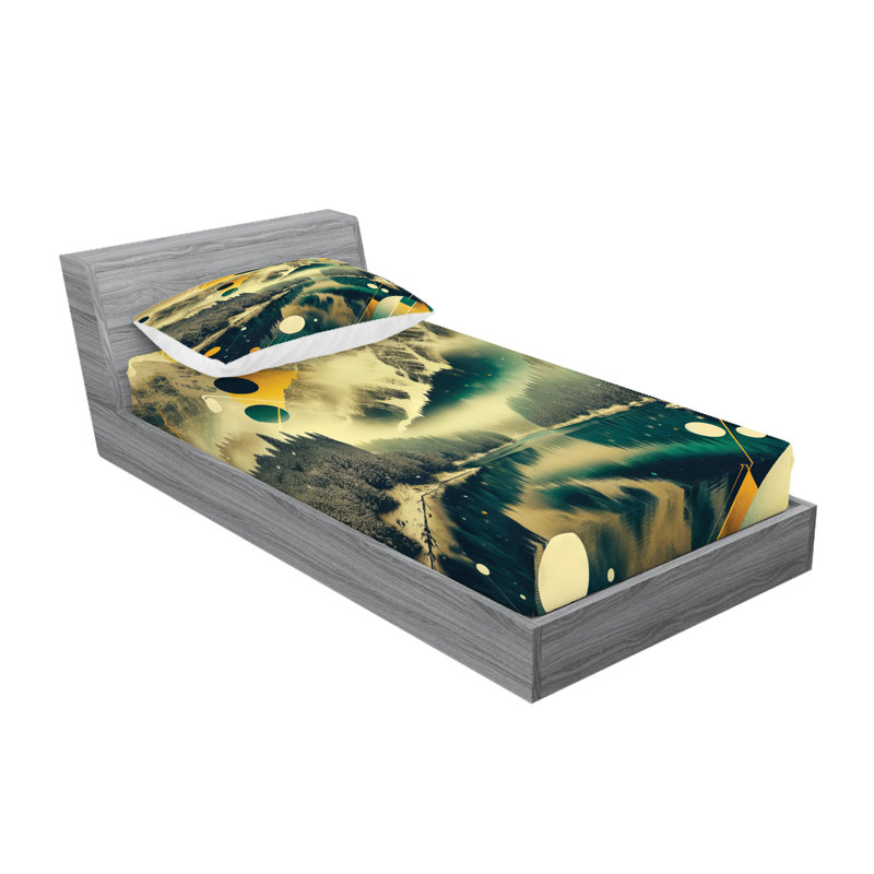 Microfiber Sheet Set, Twin Sheet Set with 1 Pillowcase