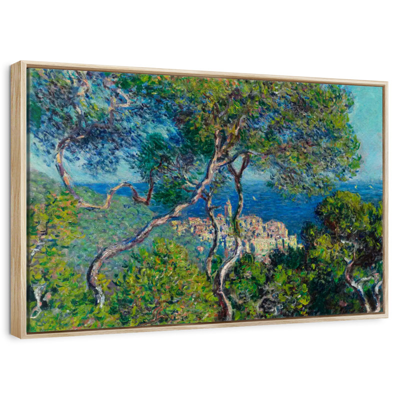 Bordviera 1884, Cadre flottant en bois naturel, 37 po x 25 po