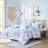 Tie Dye Bedding , Full/queen, , Comforter With Dye, Soft Touch, Chic Style