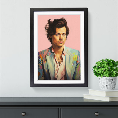 Harry Styles Digital - Framed Print