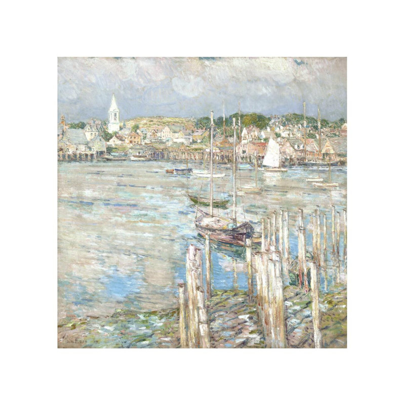 «Gloucester» par Childe Hassam - estampe numérique, H 28 po x l 22 po