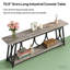 Table de couloir à 2 niveaux, console rétro, canapé robuste, table d'appoint-1142600305