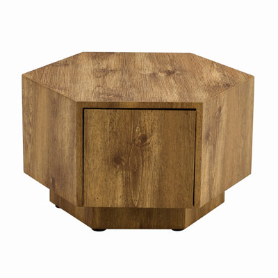 Hexagonal Coffee Table With Drawers