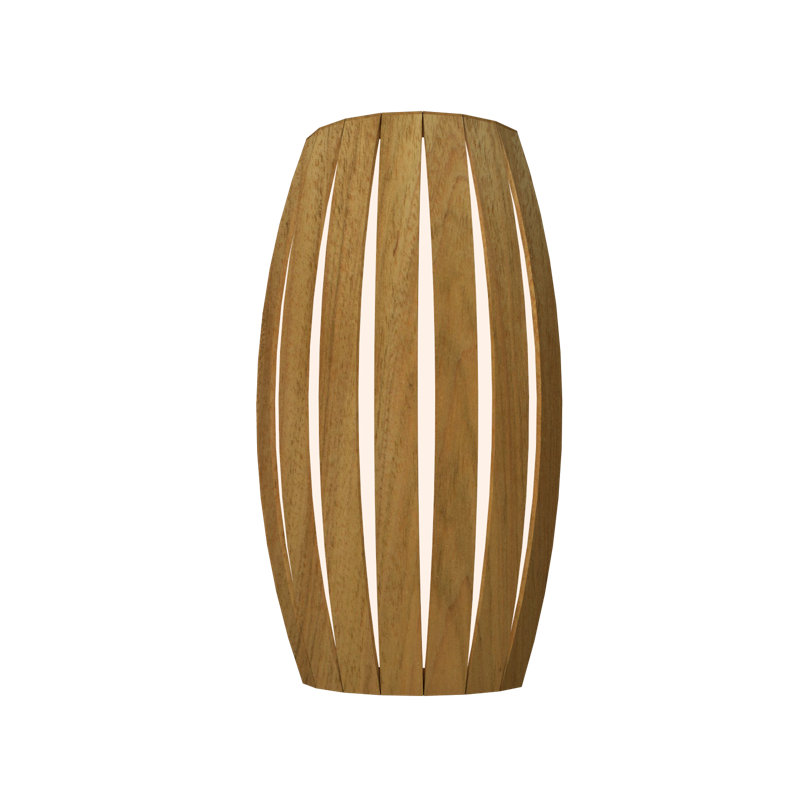 Manufactured Wood LED Flush Mounted Sconce, Louro Freijo