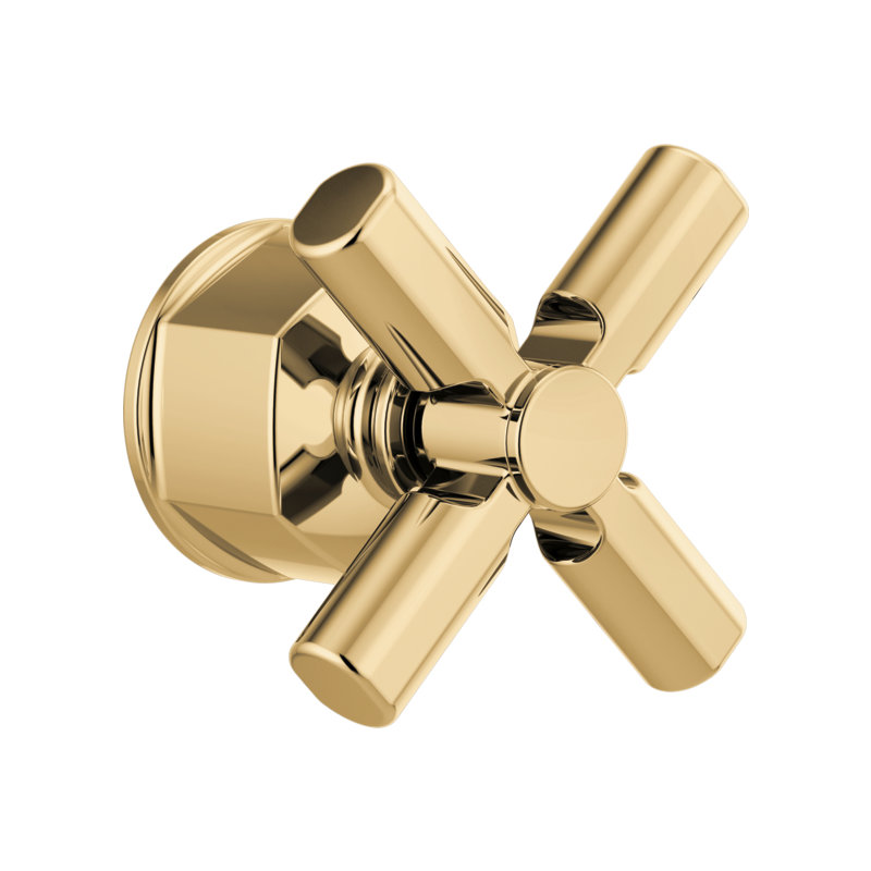 Invari™ Pressure Balance Valve Only Trim, Polished Gold, Cross