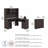 Shelonda 3 Piece Computer Desk Office Set-1869338532