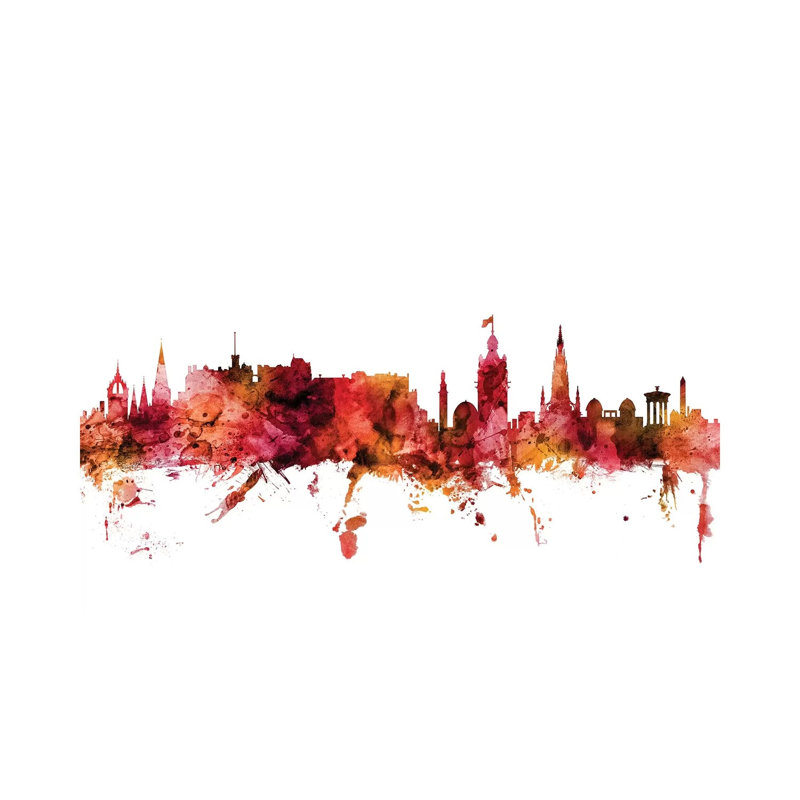 Edinburgh, Scotland Skyline by Michael Tompsett - Wrapped Canvas Gallery-Wrapped Canvas Giclée, 20.32 cm H x 30.48 cm W