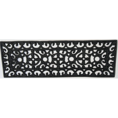 Needville Non-Slip Floral Doormat