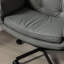 Fauteuil de bureau gris à 6 vitesses réglable, à roulettes et amovible, idéal pour les salles de jeu-1009503407-1009503401