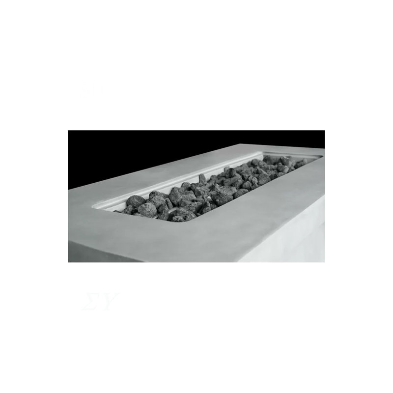 24'' H Concrete Propane/Natural Gas Outdoor Fire Pit Table