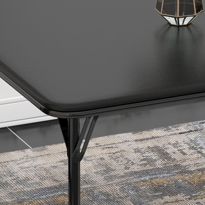 Folding Table, 33.6 Inch Folding Card Table, Black