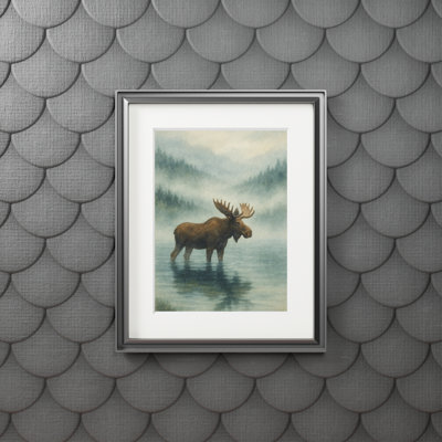 Clinger Single Picture Frame Print