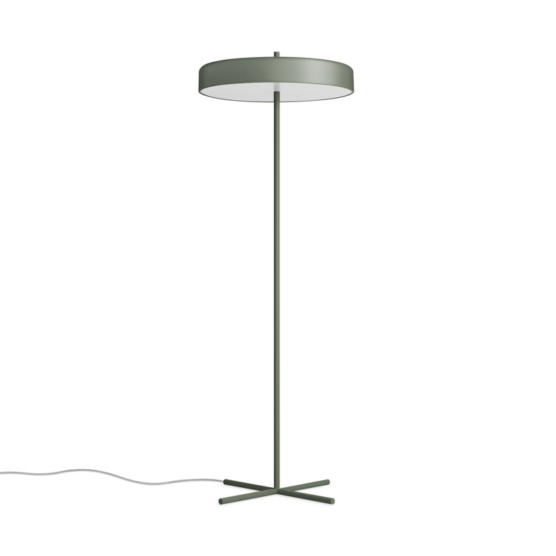 Bobber LED Floor Lamp, Gray Green
