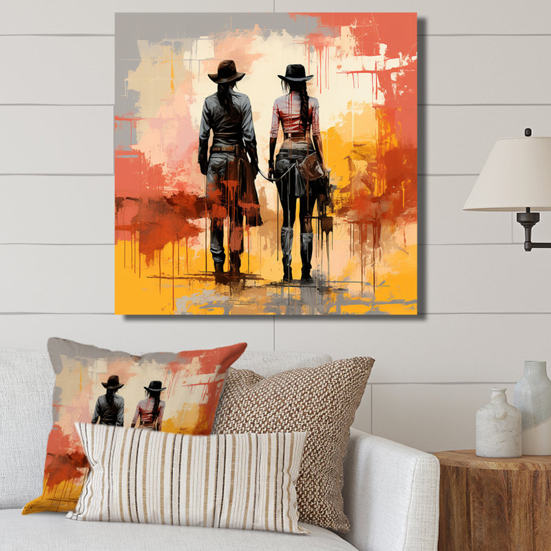 «Cowboy mexicain, beauté du ranch - Art mural mexicain», Toile tendue, H 30 po x l 30 po x P 1,5 po