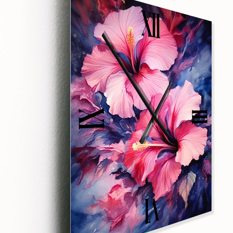 Horloges murales Harrielson - Hibiscus, Moyen