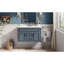 Armoire de salle de bain avec lavabo en céramique et tiroirs-129606552