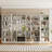 White Book Cabinet Storage Bookcase, 5-Tier Modern Bookshelves With 3 Large Drawer And Glass Door(2C+2D)