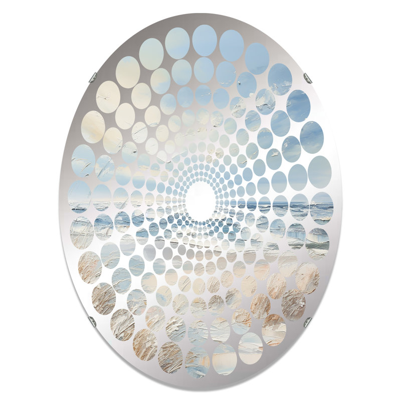 Radial Dot Decorative Mirror , l 20 po x H 30 po