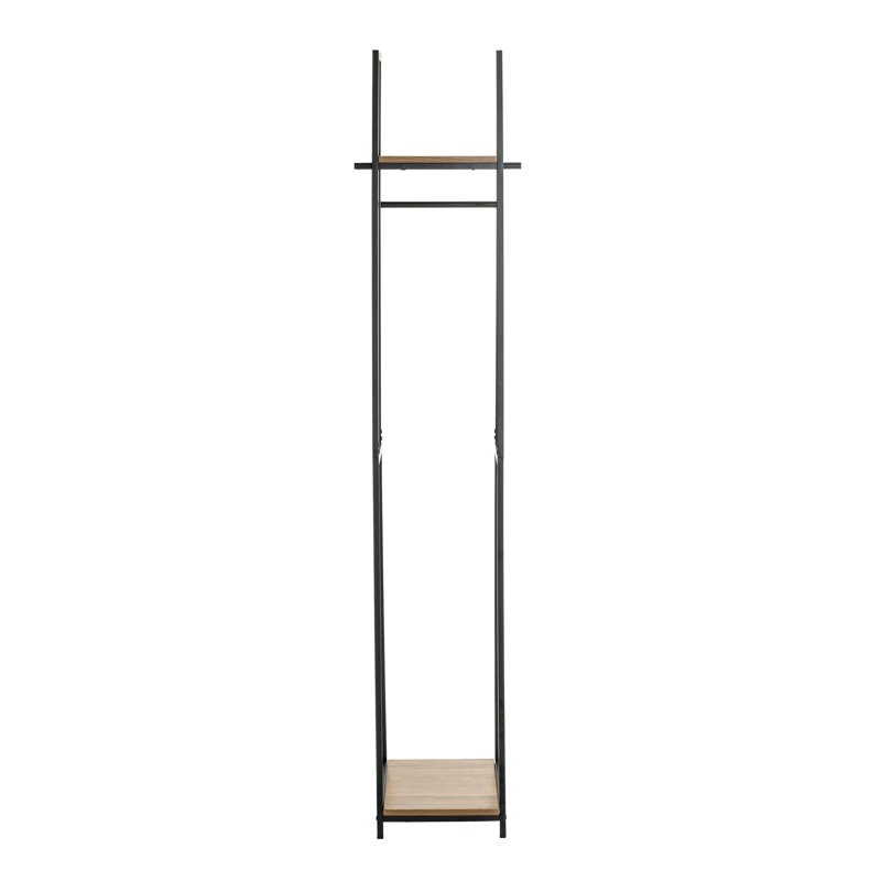 Bucareli 38cm Clothing Rack, Oak/Black