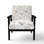 Chaise d'appoint à imprimé animalier - fauteuil brun coquillage minimal
