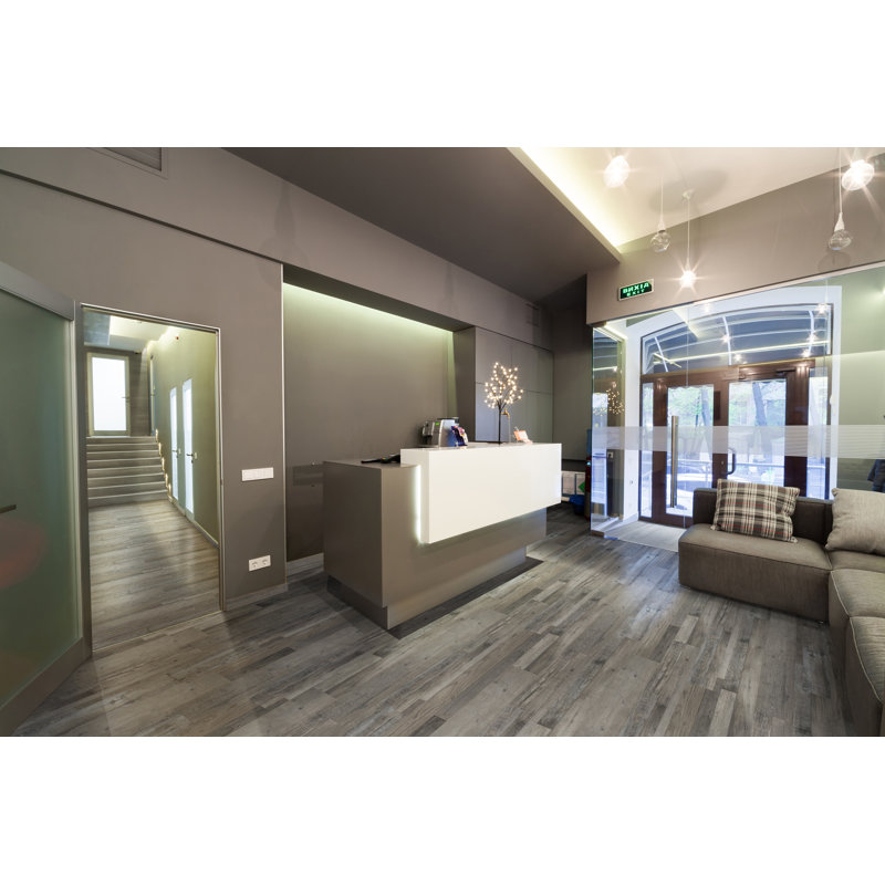 Parkland 7 in. x 48 in. 6.5mm 20mil Waterproof Rigid Core Luxury Vinyl Plank Flooring, Ashen Grove