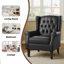 74 Cm Wide Tufted Armchair-2092282191