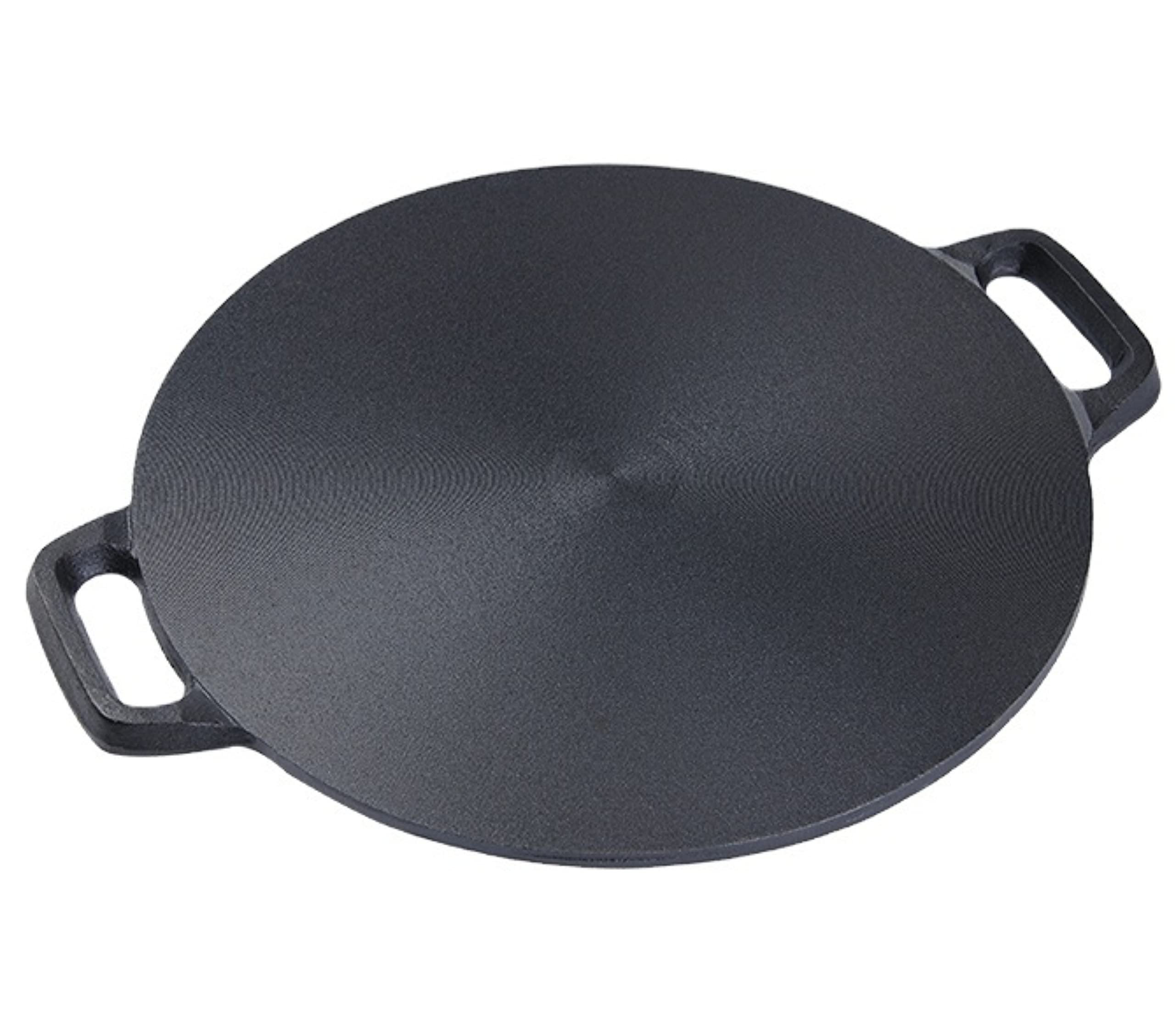 Bruntmor Double Handled non-Stick Enameled Black Cast Iron Round Tarte  Tatin Dish Pan Mini Roasting Dish, Black