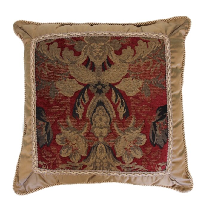Thread and Weave Damask Chenille Throw Pillow | Wayfair