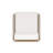 Lilah White Aluminum Side Chair