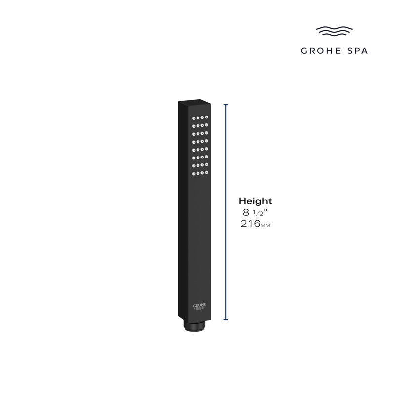 Concetto™Full Handheld Shower Head, Hard Graphite