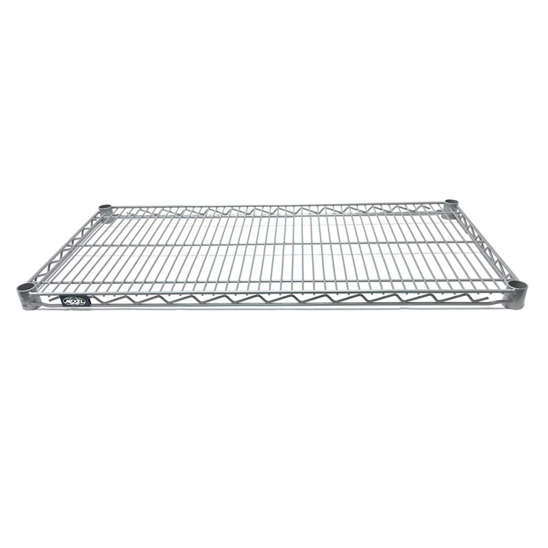 Étagère en métal standard Steyning, Époxy argent, H 1,75 po x l 54 po x P 14 po