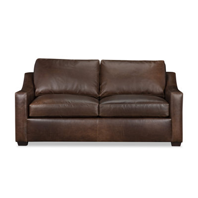 Canapé en cuir véritable 78 po Cranbrook