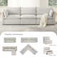 Greylan 114'' 3 - Piece Modular Sofa
